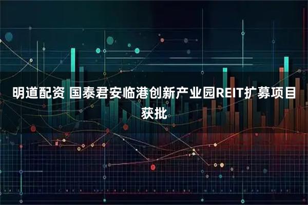明道配资 国泰君安临港创新产业园REIT扩募项目获批
