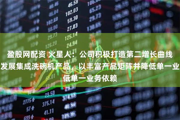 盈股网配资 火星人：公司积极打造第二增长曲线，重点发展集成洗碗机产品，以丰富产品矩阵并降低单一业务依赖